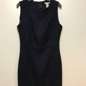 Navy blue sleeveless dress